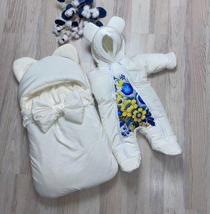 Зимний Комплект на выписку (Конверт-кокон и комбинезон) 134 2155 фото