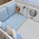 Постільний комплект для новонароджених у ліжечко Design Цирк, колір блакитний 0239136 фото 1