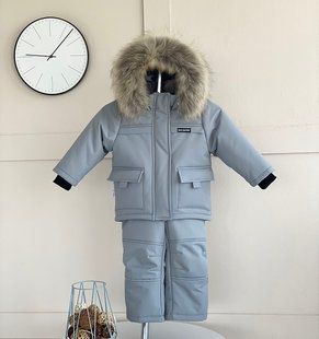 Комбінезон дитячий зимовий Climber сірий 86-92 см КВ Ф150 фото