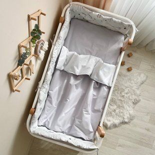 Постельный комплект для новорожденных в кроватку Baby Dream Коты в облаках серые, цвет серый 0203419 фото