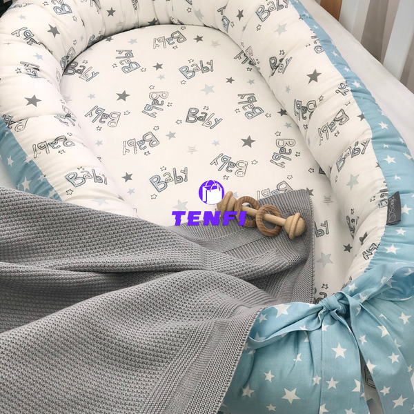 Кокон гнездышко (позиционер) Baby Design Baby серо-голубой 5019462 фото
