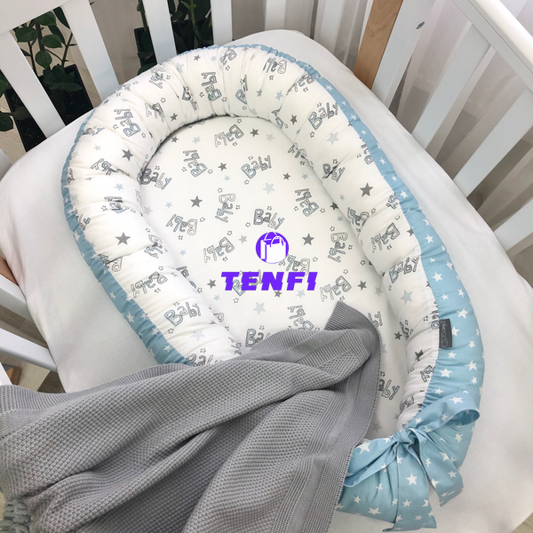 Кокон гнездышко (позиционер) Baby Design Baby серо-голубой 5019462 фото