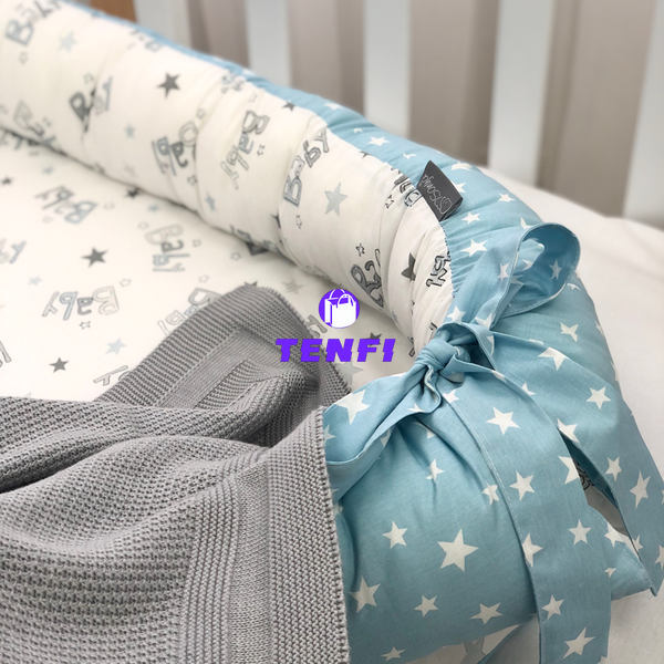 Кокон гнездышко (позиционер) Baby Design Baby серо-голубой 5019462 фото