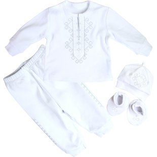 Комплект для хрещення КД-15 хлопчику 62 см KD3-15-White фото