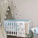 Постельный комплект для новорожденных в кроватку Baby Mix Паровозики, цвет голубой 0291559 фото 1