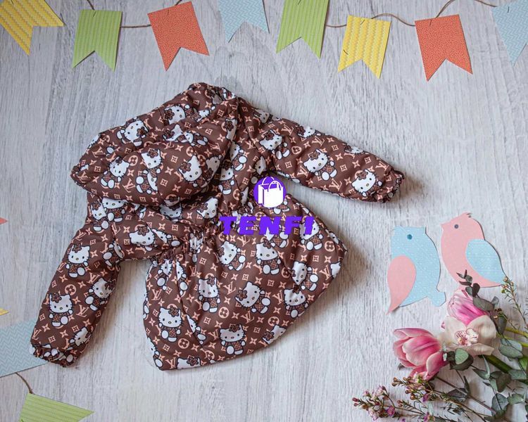 Куртка парка детская демисезонная Kitty коричневая 80-86 см КА БТ16 фото
