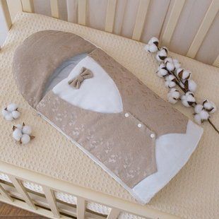 Конверт на выписку из роддома Фрак кофейный КВ БС9 фото
