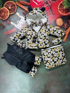 Зимовий комбінезон для малюків 0-2 роки Look Ведмедики 0-2 года см КБ ФЛ201-2 фото