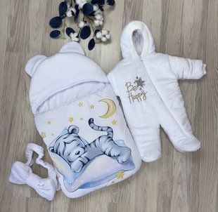 Зимовий Комплект на виписку (Конверт-кокон та комбінезон) 006 257 фото