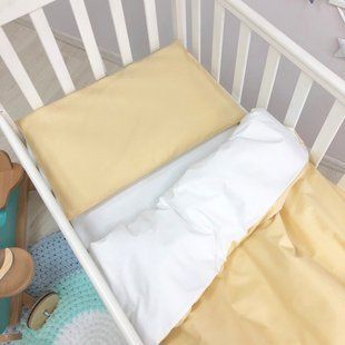 Сменное постельное белье в детскую кроватку Универсальная горчичный 0300276 фото