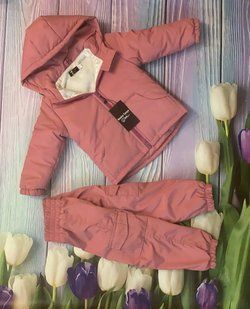 Комбинезон-костюм двойка детский демисезонный Look кенгуру рожевий 80-86 см КБ КТ161 фото