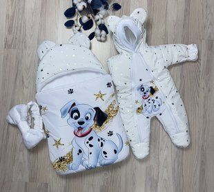 Зимовий Комплект на виписку (Конверт-кокон та комбінезон) 026 1758 фото