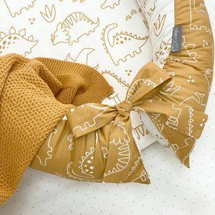 Кокон гнездышко (позиционер) Baby Design Дино горчица 501928 фото