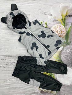 Набір штани з жилеткою дитячі демісезонні Look Вушка Міки 80-86 см КБ КТ179 фото