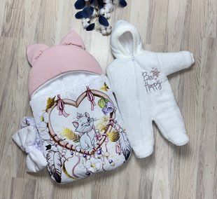 Зимовий Комплект на виписку (Конверт-кокон та комбінезон) 071 769 фото