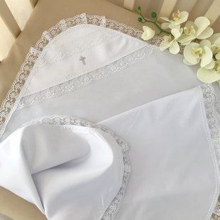 Крижма Чарівна світлинка А подвійна Білий Атлас, кулір 75*100 см КР БИР196 фото
