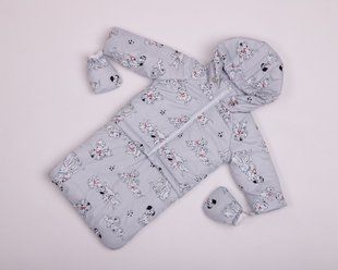 Демисезонный комбинезон тройка для малышей 0-2 года Look долматинцы 0-2 года см КБ ФЛ801 фото