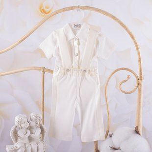 Костюм "Стіляшка" к.р. кофта, штани Молочний Інтерлок 56 см 509039091 фото