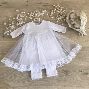 Костюм "Чарівна світлинка" д.р. Туніка,лосини Білий Інтерлок 56 см 509040590 фото