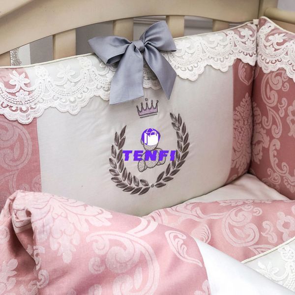 Постельный комплект для новорожденных в кроватку De Lux пыльная роза 0231205 фото