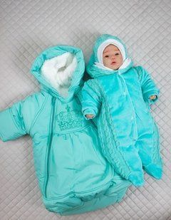 Комплект на выписку из роддома зимний Kid мятный КП КД49 фото
