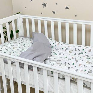 Сменное постельное белье в детскую кроватку Baby Mix Веточки 0391444 фото