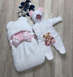 Зимовий Комплект на виписку (Конверт-кокон та комбінезон) 097 1610 фото