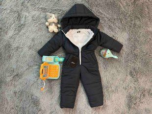 Комбинезон детский весна осень Look темный графит 80-86 см КБ ДМ4 фото