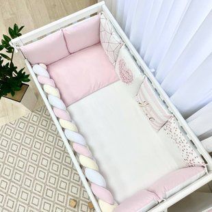 Постельный комплект для новорожденных в кроватку Design Геометрия розовая 0239249 фото