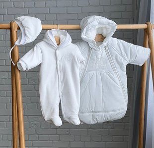 Комплект на выписку из роддома зимний Kid белый КП КД47 фото