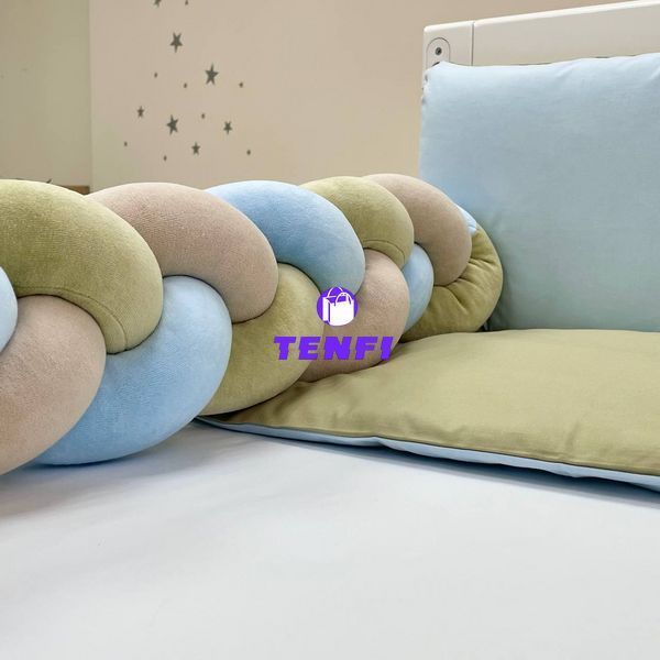 Постельный комплект для новорожденных в кроватку Design Дино, цвет оливковый 0239185 фото