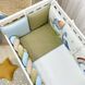Постельный комплект для новорожденных в кроватку Design Дино, цвет оливковый 0239185 фото 4