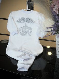 Велюровий костюм з вишивкою Корона (різні кольори) 56 см КС БК45 фото