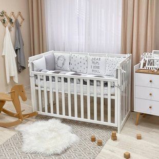 Постельный комплект для новорожденных в кроватку Design Ежик, цвет серый 0239496 фото