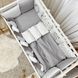 Постельный комплект для новорожденных в кроватку Design Ежик, цвет серый 0239496 фото 6