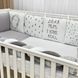 Постельный комплект для новорожденных в кроватку Design Ежик, цвет серый 0239496 фото 3