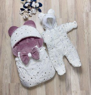 Зимовий Комплект на виписку (Конверт-кокон та комбінезон) 126 436 фото