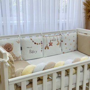 Постельный комплект для новорожденных в кроватку Design Мишка, цвет бежевый 0239672 фото