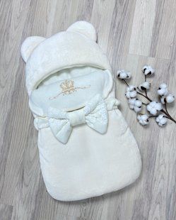Зимний конверт 100х80 см на выписку из роддома АМ096 124 фото