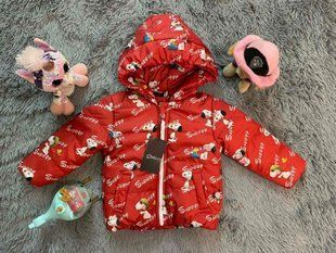 Куртка дитяча демісезонна Snoopy червона 80-86 см КА БТ27 фото