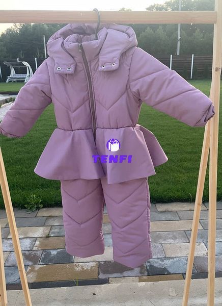 Комбінезон зимовий дитячий Look Бузок 80-86 см КБ ФЛ245 фото