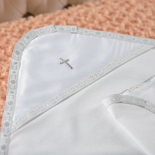 Крижма Святкова Модель-1 Білий Міткаль 75*80 см 75х80 см КР БИР123 фото