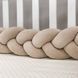 Бортик в детскую кроватку Косичка бежевый 075802 фото 5