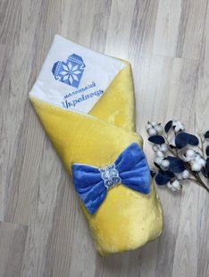 Зимний конверт 100х80 см на выписку из роддома АМ046 2946 фото