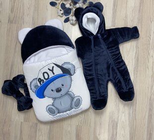Зимовий Комплект на виписку (Конверт-кокон та комбінезон) 012 1361 фото