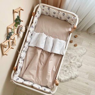 Постельный комплект для новорожденных в кроватку Baby Dream Пингвин, цвет бежевый 0203152 фото