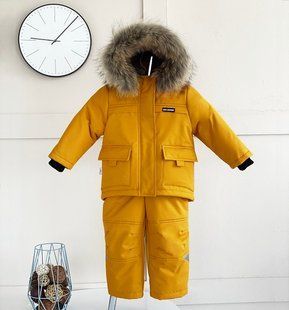 Комбінезон дитячий зимовий Climber гірчичний 86-92 см КВ Ф149 фото