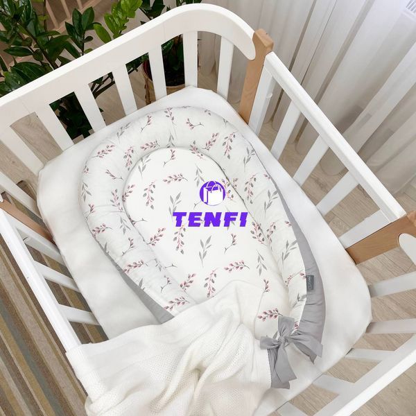 Постельный комплект для новорожденных в кроватку Baby Dream Гілочки котики пудра, цвет пудра 0203754 фото