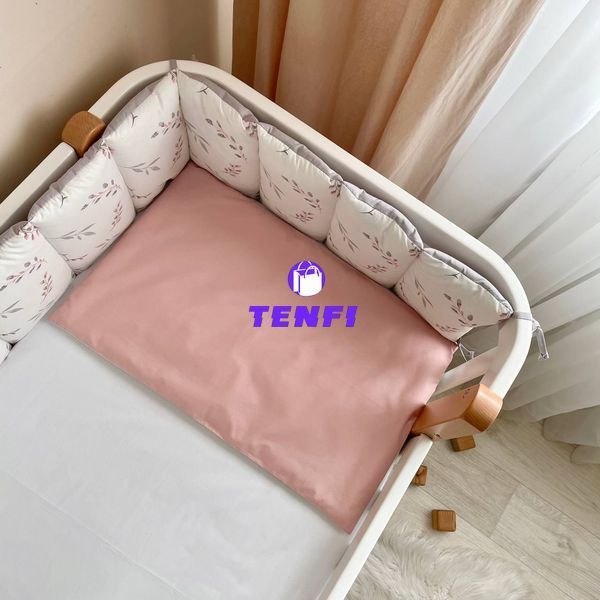 Постельный комплект для новорожденных в кроватку Baby Dream Гілочки котики пудра, цвет пудра 0203754 фото